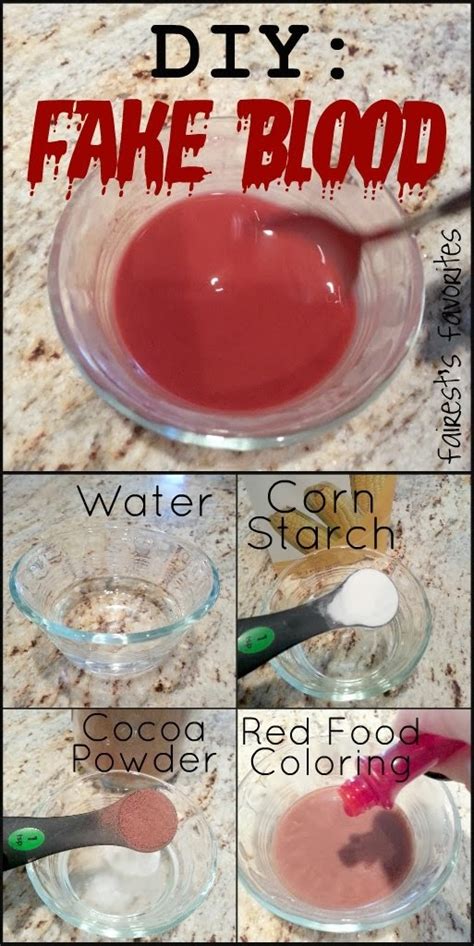 how to make fake blood that dries on clothes|diy blood spectrum recipes.